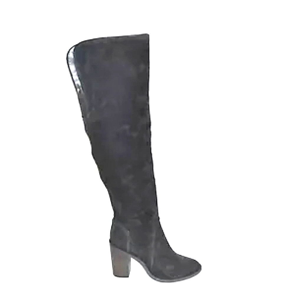 Vince Camuto Melaya Over the Knee Boot Gray Suede Sz 8.5